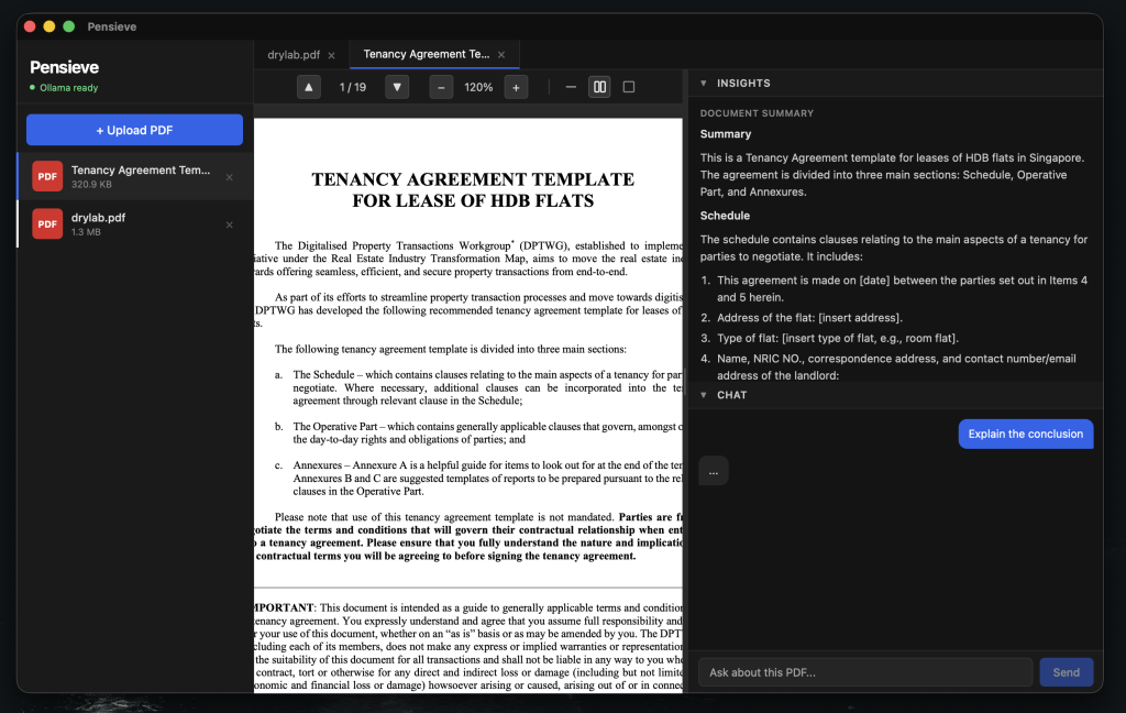Pensieve Desktop